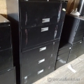 Black Pro Source 5 Drawer Lateral File Cabinet Locking SND